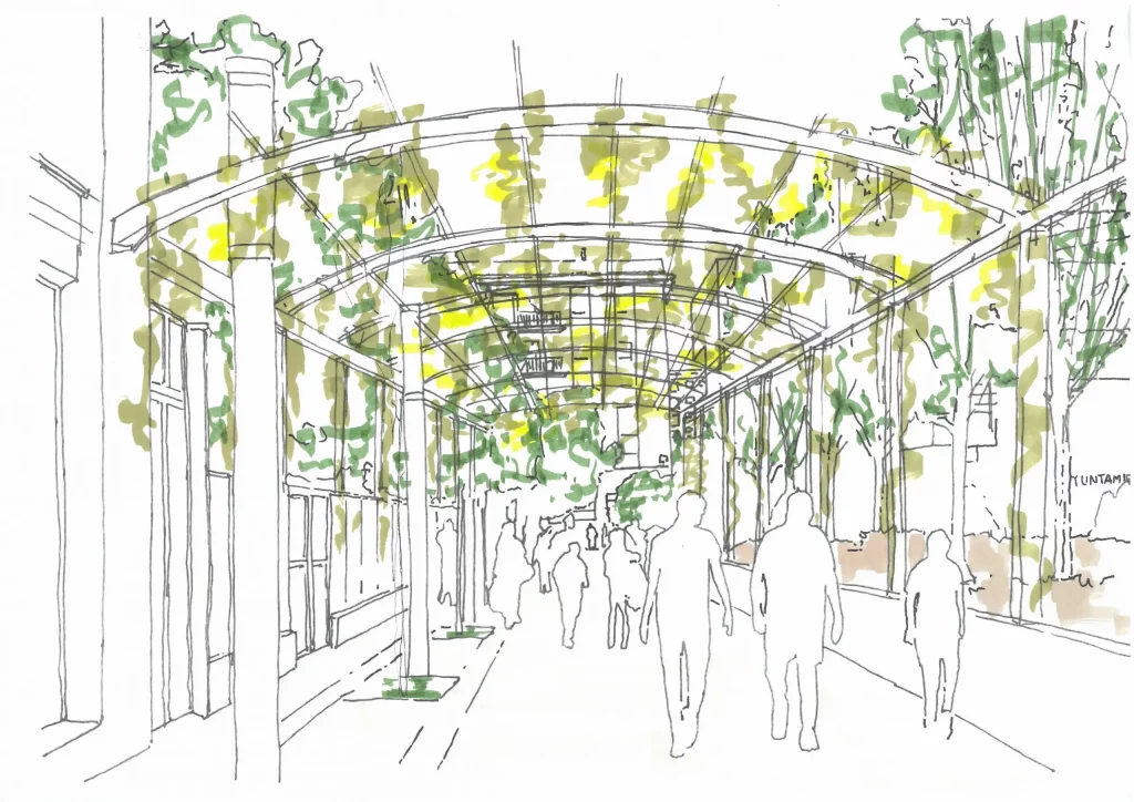 Infraestructura verde urbana en Ansoáin, proyecto de paisajismo sostenible en Navarra